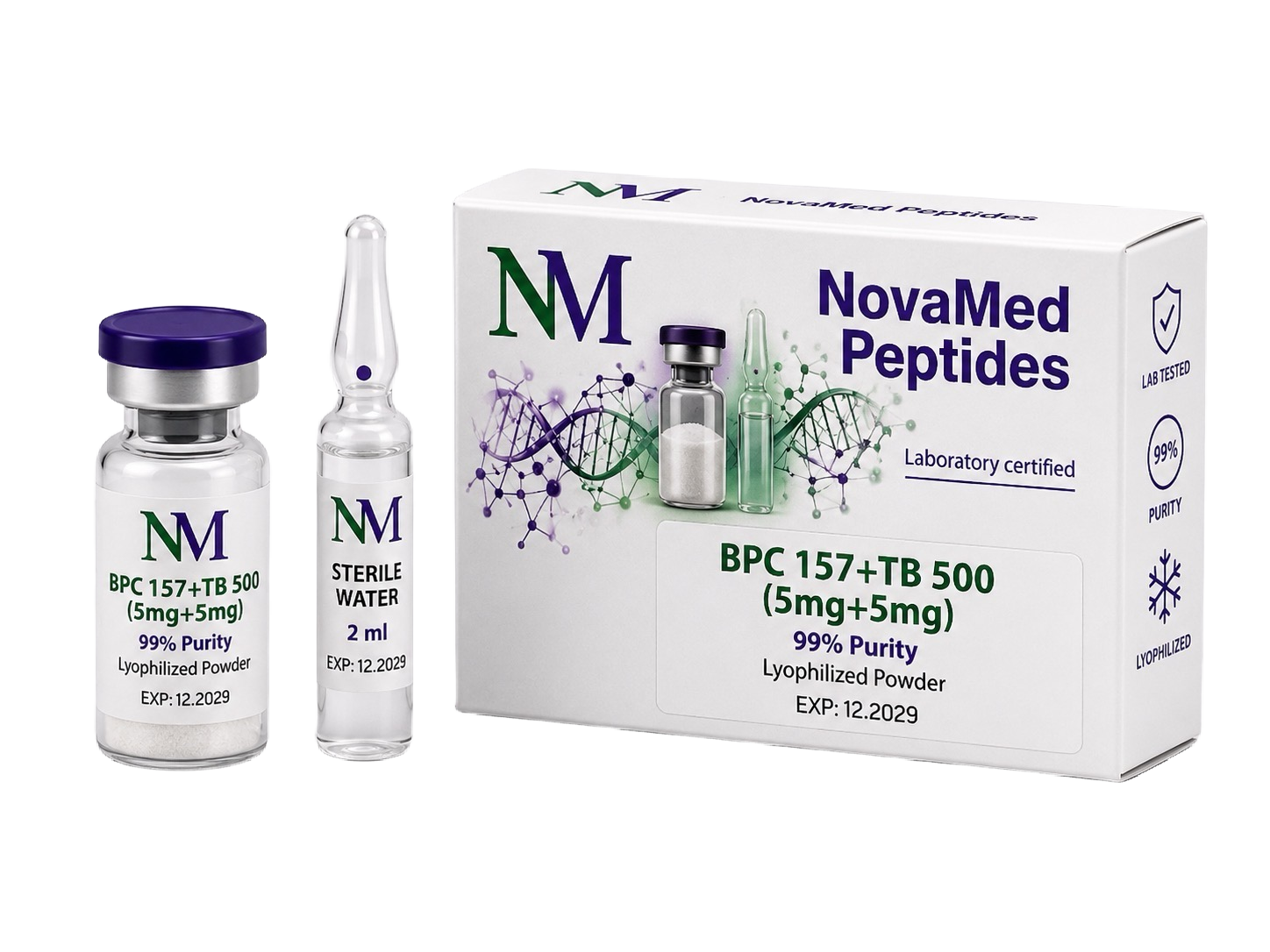 BPC-157 + TB-500 Vial (Флакон) 5mg + 5mg BPC-157 + TB-500 Vial (Флакон) 5mg + 5mg