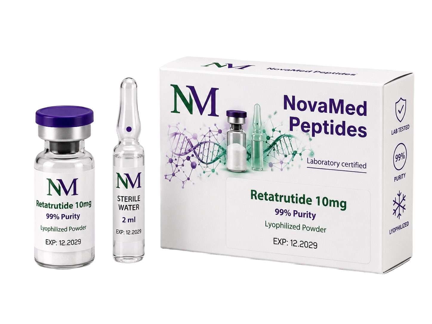 RETATRUTIDE Vial (флакон) 10mg RETATRUTIDE Vial (флакон) 10mg